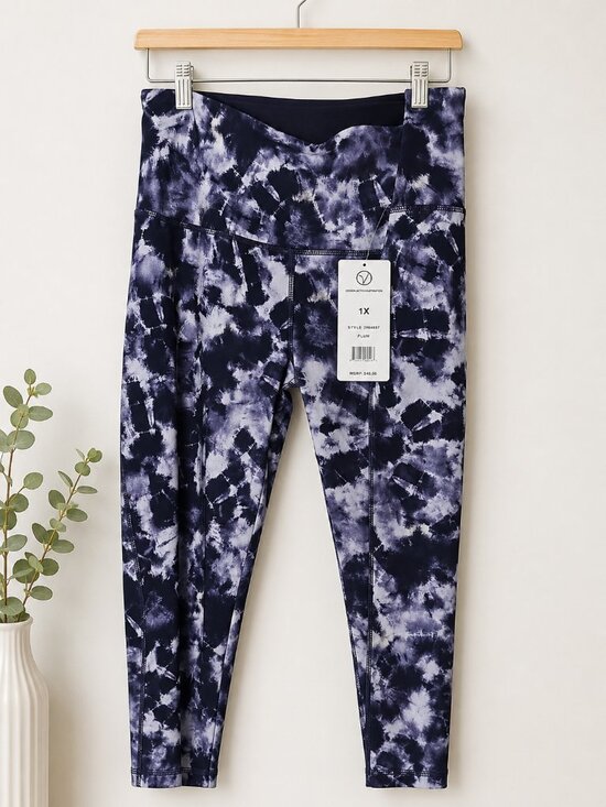VOGO Athletica Pants - Vogo Athletics tie dye leggings size 1X Plum